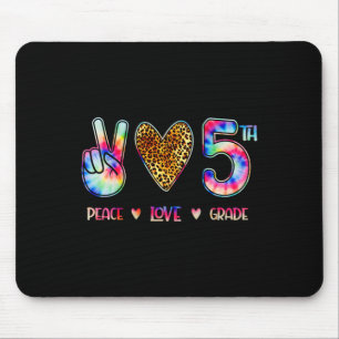 Tapis De Souris Paix Amour Équipe Cinquième Année Cadeau De Rentré