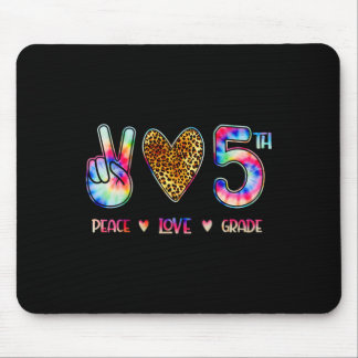 Tapis De Souris Paix Amour Équipe Cinquième Année Cadeau De Rentré