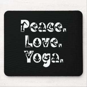 Tapis De Souris Paix Amour Yoga Pleine Conscience Zen Méditation Y