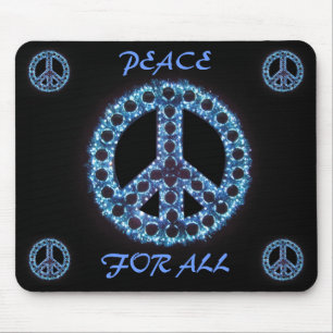Tapis De Souris paix bleue pour tout le mousepad