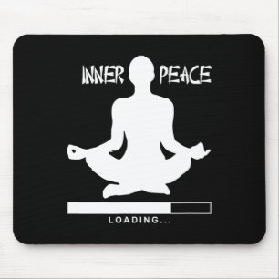 Tapis De Souris Paix Chargement Spirituel Yoga Méditation Namaste