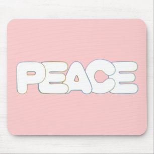 Tapis De Souris Paix colorée, le mot, mousepads