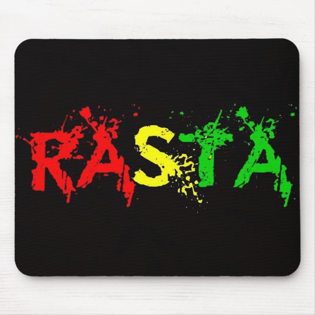 Tapis De Souris Paix de reggae de Cori Reith Rasta (Devant)