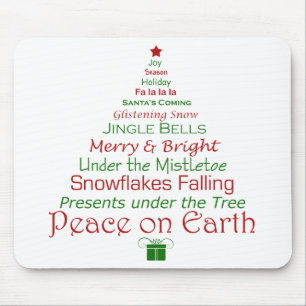 Tapis De Souris Paix des vacances Mousepad de la terre