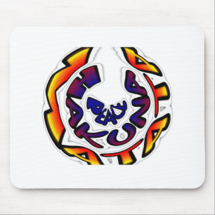 Tapis De Souris "Paix Hakuna Matata" Impression d'art circulaire