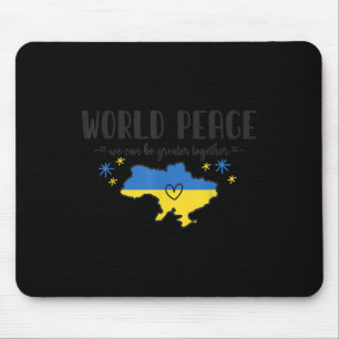 Tapis De Souris Paix Mondiale L'Ukraine Ne Ferme Pas La Guerre En 