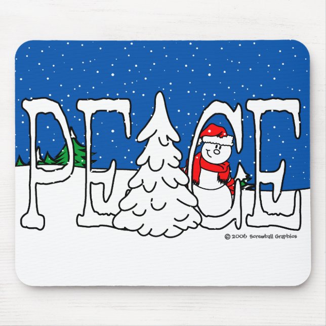 Tapis De Souris Paix Mousepad (Devant)