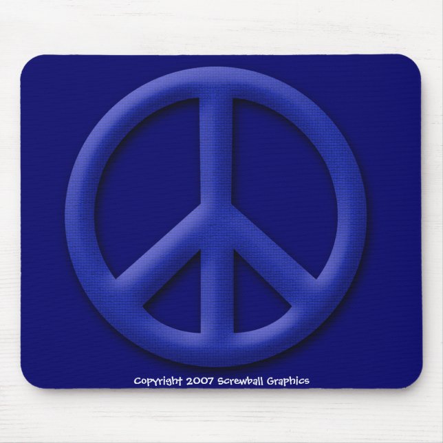 Tapis De Souris Paix Mousepad (Devant)