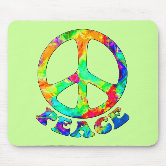 Tapis De Souris Paix Mousepad de piscine d'arc-en-ciel (Devant)