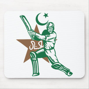 Tapis De Souris Pakistan Cricket Joueur Batsman Design