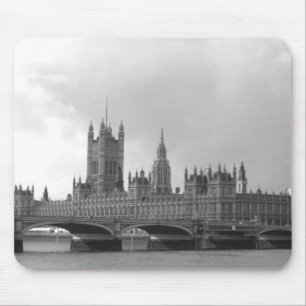 Tapis De Souris Palais blanc noir de Westminster