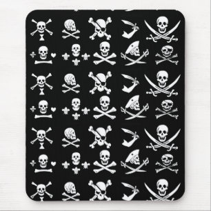 TAPIS DE SOURIS PÂLE DE PIRATES NOIRES, OBJETS TRAVERSÉS, ÉPINES