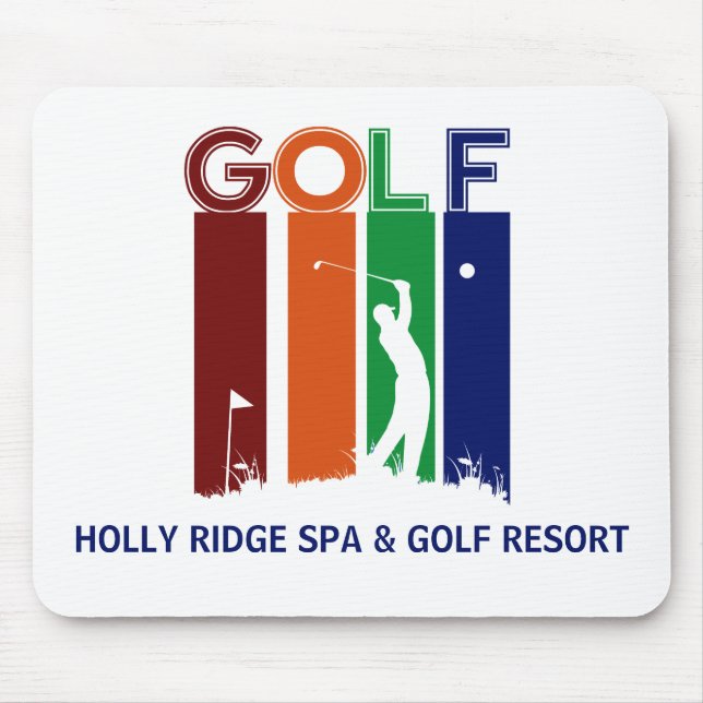 Tapis De Souris Palette de souris Customisée Golfer (Devant)