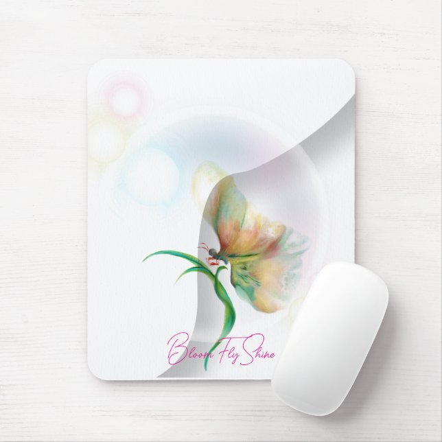 Tapis De Souris Palette de souris Dreamy Pastel Butterfly (Avec souris)
