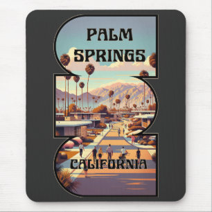Tapis De Souris Palm Springs, Californie