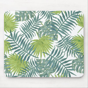 Tapis De Souris Palm Tree Fronds Peinture hawaïenne