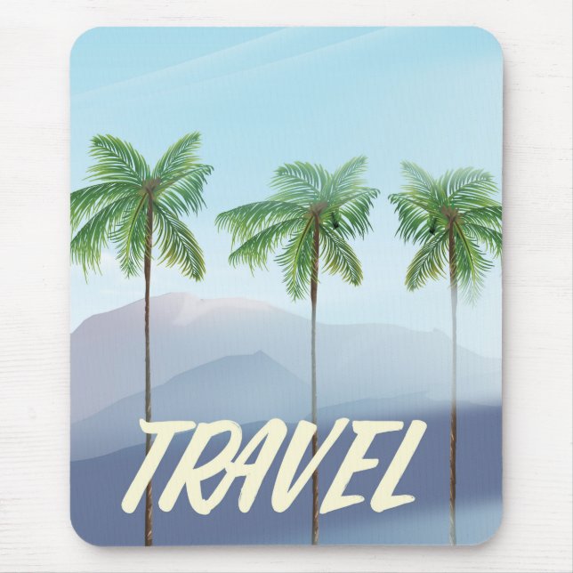 Tapis De Souris Palmes de voyage (Devant)