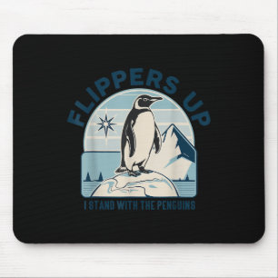 Tapis De Souris Palmes En Haut Je Me Trouve Avec Les Pingouins Drô