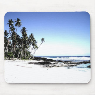 Tapis De Souris Palmiers exotiques & Plage Paradise