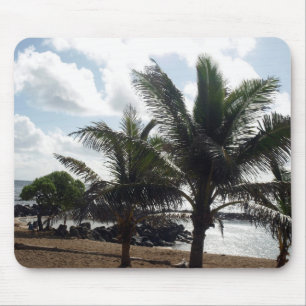 Tapis de souris Palmiers sur la Plage