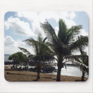 Tapis De Souris Palmiers sur la plage