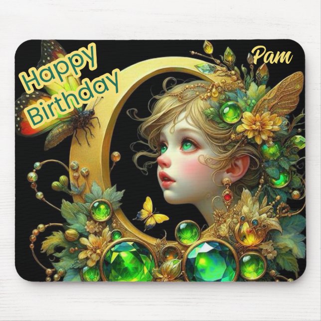 Tapis De Souris PAM ~ Fée verte teintée ~ Mousepad (Devant)