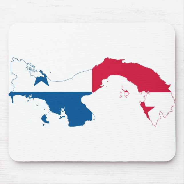 TAPIS DE SOURIS PANAMA - CARTE/LOGO/DRAPEAU/COULEURS/CRÊTE (Devant)