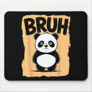 Tapis De Souris Panda Bruh Cool Hommes Femmes Enfants Adolescents