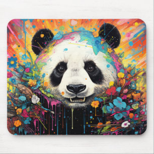 Tapis De Souris Panda Colorful Animal Enchanter