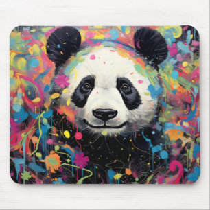 Tapis De Souris Panda Colorful Animal Enchanter