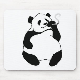 Tapis De Souris Panda de fumeur