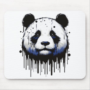 Tapis De Souris Panda de la goutte de peinture