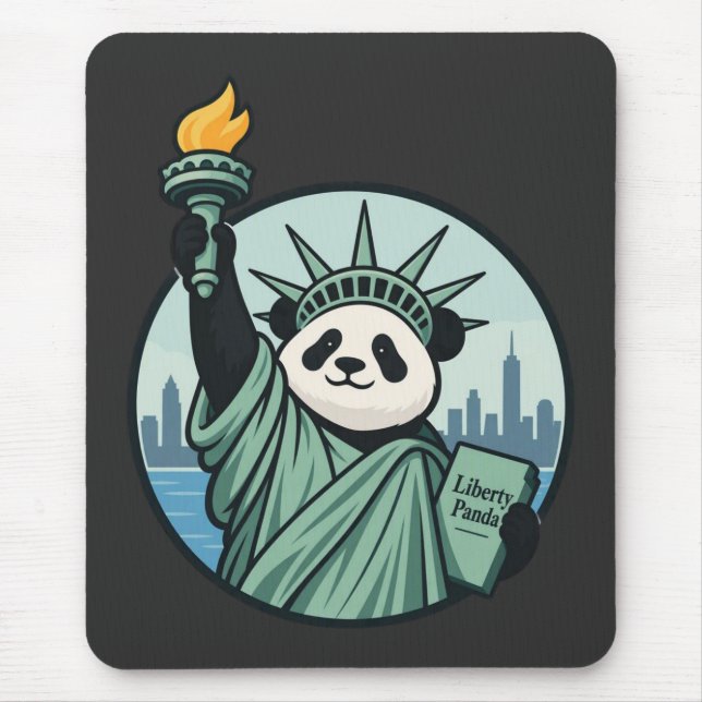 Tapis De Souris Panda de la Liberté (Devant)