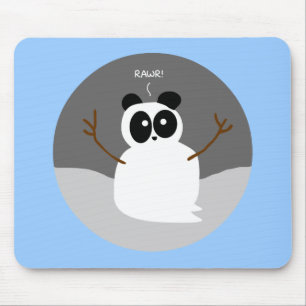 Tapis De Souris Panda de neige