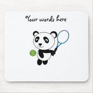 Tapis De Souris Panda de tennis