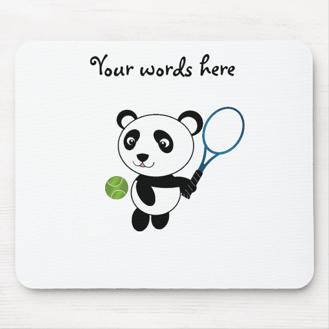 Tapis De Souris Panda de tennis (Devant)
