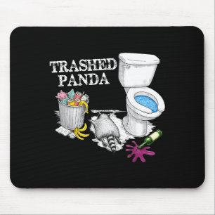 Tapis De Souris Panda Dégradé Panda Ivre Animal de Fête Mème Drôle