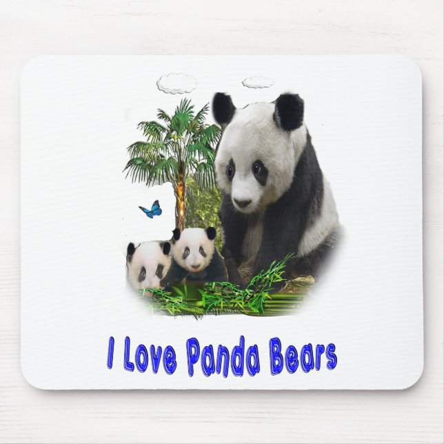 Tapis De Souris Panda Love art (Devant)
