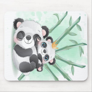 Tapis De Souris Panda Maman et bébé Cadeau pour enfants