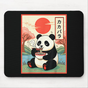 Tapis De Souris Panda Mignon Mangeant Des Ramen Nouilles Anime Jap