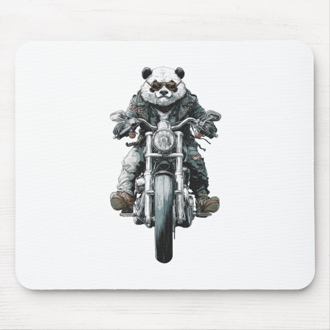 Tapis De Souris Panda motard (Devant)