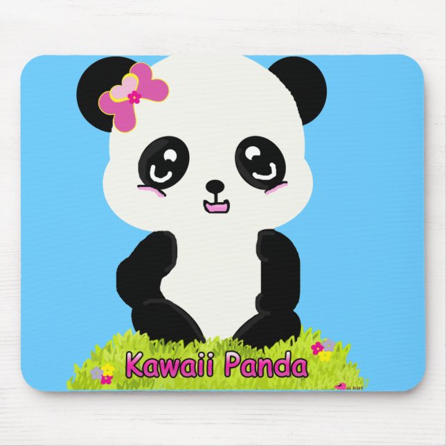 Tapis De Souris Panda Mousepad de Kawaii (Devant)