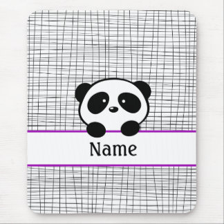 Tapis De Souris Panda Personalisé Violet Panda Pad