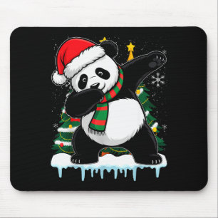 Tapis De Souris Panda qui fait dab Santa Noël Enfants Garçons Homm