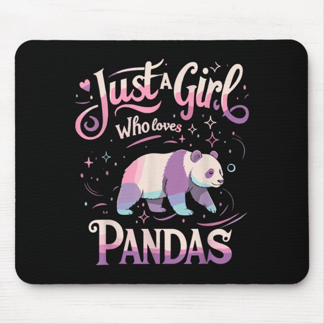 Tapis De Souris Panda Shirt Women Men Cute Funny  (Devant)