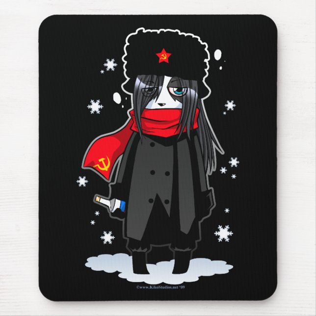 Tapis De Souris Panda soviétique ivre Mousepad (Devant)