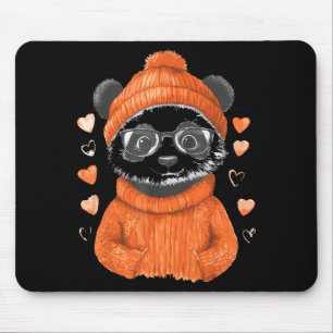 Tapis De Souris Pandas avec des cœurs aiment les femmes de la Sain