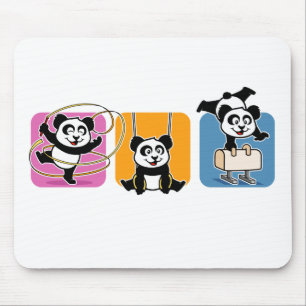 Tapis De Souris Pandas de gymnastique