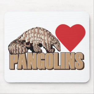 Tapis De Souris Pangolins-Coeur