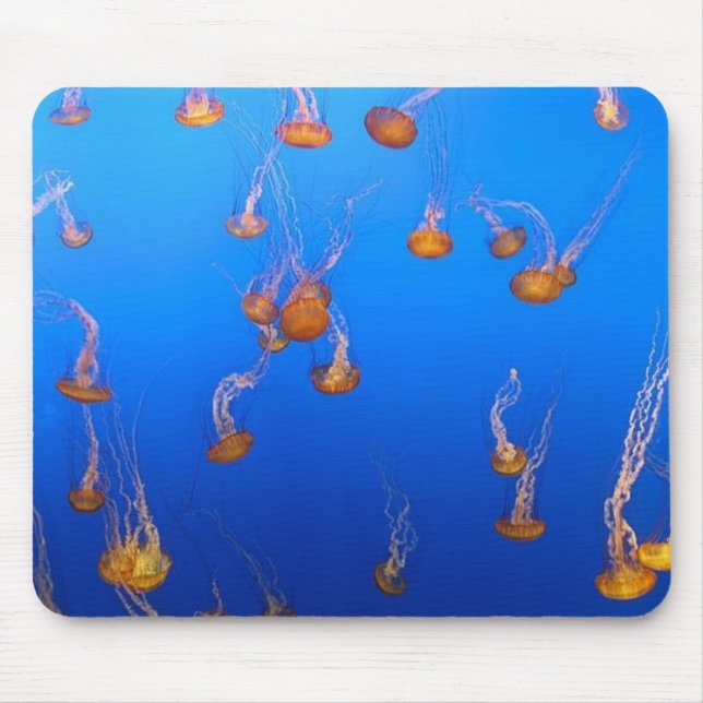 Tapis De Souris Panier à souris à méduse orange (Devant)
